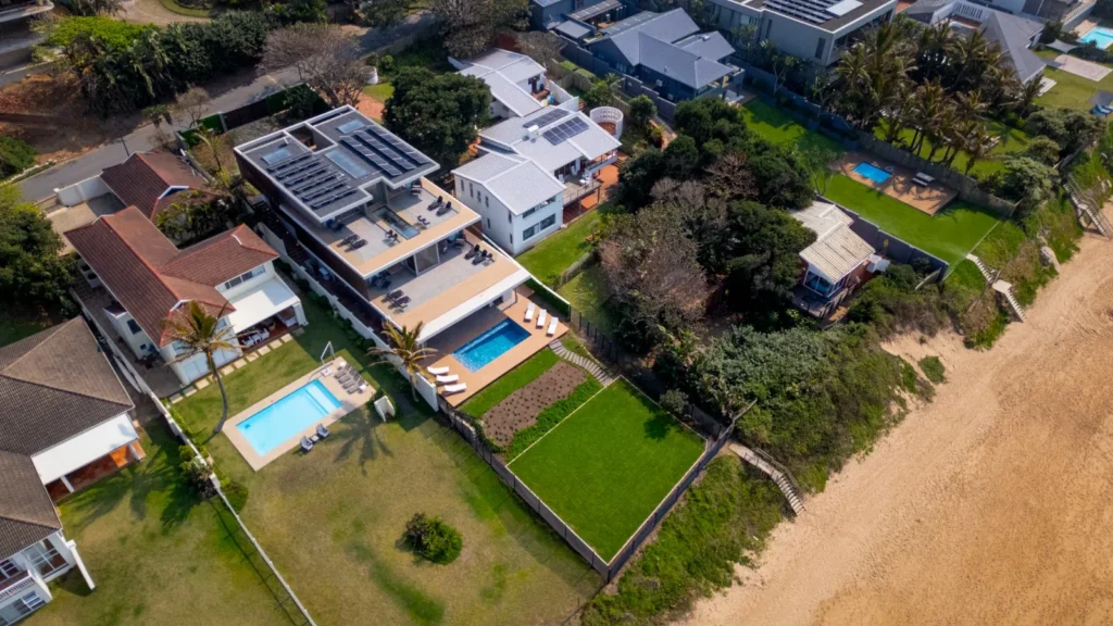 Salt Rock Beach House - contemporary coastal home exterior